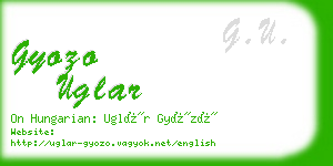 gyozo uglar business card